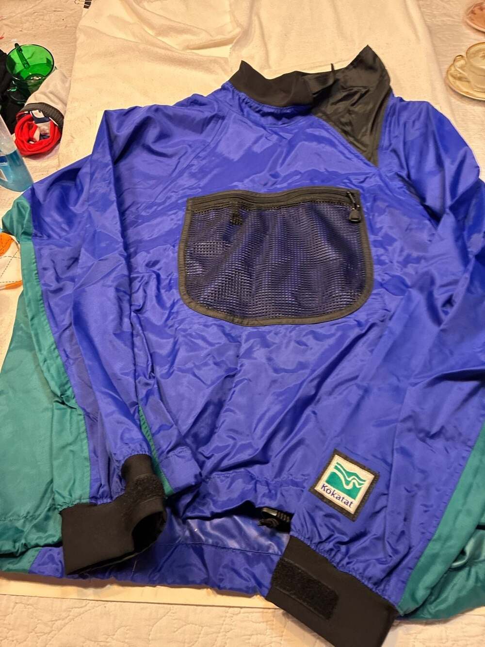 Vintage Kokatat Paddling Kayak Dry Top Nylon Pullover Jacket